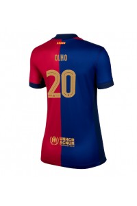 Barcelona Dani Olmo #20 Voetbaltruitje Thuis tenue Dames 2024-25 Korte Mouw